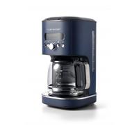 riviera&bar Cafetière Filtre Programmable 1,8L - Chauffe Rapide 950W - Écran LCD, Départ Différé 24h - Système Stop-Gouttes, Alerte Détartrage - Grey Blue