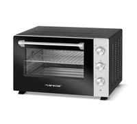 Riviera & Bar – Four électrique QFR300 – avec grill, convection – 30 L, 1,5 kW – Noir mat/Inox