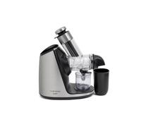 riviera&bar Extracteur de Jus Horizontal - Vis Céramique à Extraction Lente, Clapet Anti-Goutte, Panneau Tactile, Éléments Lave-Vaisselle - 200W, Argenté