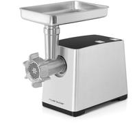 riviera&bar Robot Hachoir Multifonction 2500W - 2 Vitesses, Accessoires Inclus (3 Grilles, 4 Disques, Kit Saucisses et Kebbés), Sécurité Moteur, Compatible Lave-Vaisselle - Inox