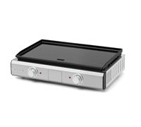 Riviera & Bar QPL1060 plancha éléctrique Pose libre 2500 W Noir et Acier inoxydable