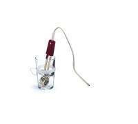 riviera&bar Thermoplongeur 350W Inox - Chauffe-eau Instantané Compact pour Verre ou Tasse - Sécurité Surchauffe - Idéal Voyage - Protection Absence d'Eau - Rouge et Blanc
