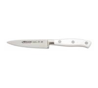 Arcos Couteau d'Office Forgé en Acier Inoxydable 100 mm - Manche Ergonomique en Polyoxyméthylène, Idéal pour Éplucher les Fruits et Légumes - Blanc, Série Riviera Blanc