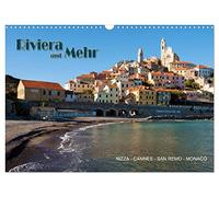 Riviera et autres - Nice, Cannes, San Remo, Monaco, Version française (Calendrier mural 2026 DIN A3 portrait), Calendrier CALVENDO mensuel