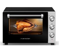 Riviera & Bar Four électrique compact posable QFR600 60 L 2200 W grill convection Noir mat/inox