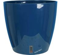 RIVIERA EVA NEW Bac à fleurs rond - Plastique - Diamètre 36 cm - Bleu