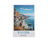 Riviera, France,Jigsaw Puzzle 1000 Pièces Puzzle Classique pour Adultes Et Enfants, Compétence Jouets Éducatifs Anniversaire Festival Cadeau(38x26cm)-GJ72