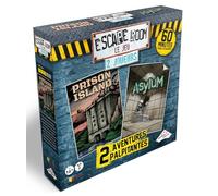 RIVIERA GAMES- Coffret Escape Room Le Jeu 2 Joueurs, 5073, Asylum, Prison Island E Kidnappé +16 ans