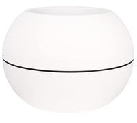 Bac A Fleurs Rond Riviera Granit Boule - Plastique - Diametre 50 Cm - Blanc Blanc