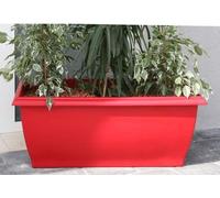 RIVIERA Jardiniere Evolution - 80 x 40 x H 32 cm - 64 L - Rouge