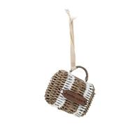 Rivièra Maison Boule de Noël Valise en Osier Naturelle, Ornement de Noël en Rotin - Suitcase - Fait Main - Rotin - (Ø x H) 8x8
