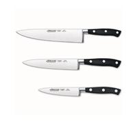 RIVIERA NOIR SET DE 3 Couteaux - Office Cuisine 15 et 20 - ARCOS