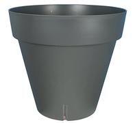 Pot de fleurs rond RIVIERA LOFT - Plastique - D29,5 x H27 cm - 10,5L - Gris
