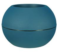 RiViERA Pot de fleurs rond GRANIT BOULE Plastique D50 H34,5 cm Bleu