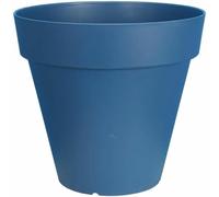 Bac À Fleurs Rond Riviera Soleilla - Plastique - Diametre 60 Cm - Bleu Bleu
