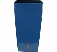Bac a fleurs carré RIVIERA EVA NEW HAUT - Plastique - 69x69 cm- Bleu Bleu G