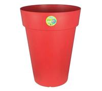 Riviera Pot De Fleurs Soleilla - Rond - Ø 40 X 53 Cm - Rouge Rouge
