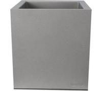 Riviera - Pot en plastique carré aspect granit 30 cm Gris clair Gris G