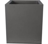 Riviera - Pot en plastique carré aspect granit 40 cm gris Gris G