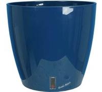 Riviera - Pot en plastique rond avec réserve d'eau 35 cm Eva bleu Bleu G