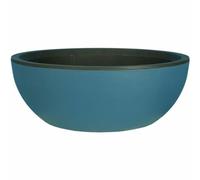 RiViERA Bac à fleurs rond Coupe GRANIT Plastique D40xH15 cm Bleu