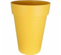 RiViERA – Pot de fleurs – SOLEILLA HAUT – Plastique – H65 x D49 cm – Jaune