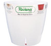 RIVIERA Pot rond Eva New en plastique - Ø 46 cm - 49 L - Blanc Blanc G