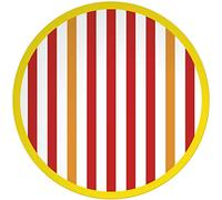 Riviera - set de 4 petites assiettes rouge/blanc