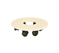Riviera Support 6 roulettes, 33cm Diamètre, Blanc