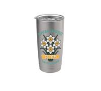 Riviera Vaudoise Glion Suisse Narcissi Gobelet isotherme en acier inoxydable double paroi