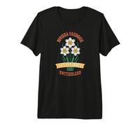 Riviera Vaudoise Les Pléiades Narcisse Suisse T-Shirt Haut de Gamme
