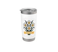 Riviera Vaudoise Wild Narcisse Suisse Gobelet isotherme en acier inoxydable double paroi