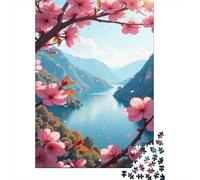 Rivière dans Un Canyon Jigsaw Puzzle Printemps Scenery 1000 Pezzi Cartone Di Alta Qualità Da 14 Anni, Educativo Stimolante, Idea Regalo Esclusivo Compleanno 52x38cm/1000pcs