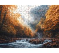 rivière forêt-2 Puzzle 2000 Pièces pour Adultes, Format 99 x 70 cm, Challenge Casse-Tête de Famille, Loisirs Créatifs et Relaxation, Pièces Robustes avec Lettres au Dos, Décor Murale Salon f0-287