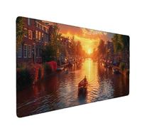 Rivière Tapis de Souris Paysage Tapis de Souris XXL 700 x 300 mm Mouse Pad Gaming en Caoutchouc Antidérapant et Imperméable Desk Mat pour Ordinateur Portable, Maison, Gamer, Accessoires Bureau e1002
