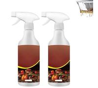 Rivoneed Spray Dégrasseur Pour Gril,Rivoneed Dégraissant Nettoyage Barbecue Grilles De Cuisson,Nettoyant Grille Barbecue Gaz,Spray Nettoyant Four Puissant De Cuisson PoêLe Plat De Tache Graisse (2PC)
