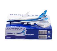 RIVPAHGQ Modèle Réduit Avion Avion Civil À L'échelle 19 Cm, 1/400 Prototype for Boeing B747-8, Lignes Bleues, Modèle Réduit d'avion Fini Exquis Kit Maquette Avion Échelle(Regular)