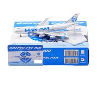 RIVPAHGQ Modèle Réduit Avion Avion De Ligne Civil Miniature 17 Cm Échelle 1/400 for Pan Am for Boeing B747-100 N747PA Modèles D'avions Statiques À Volets Kit Maquette Avion Échelle(B747-100 B)