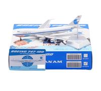 RIVPAHGQ Modèle Réduit Avion Avion De Ligne Civil Miniature 17 Cm Échelle 1/400 for Pan Am for Boeing B747-100 N747PA Modèles D'avions Statiques À Volets Kit Maquette Avion Échelle(B747-100 A)
