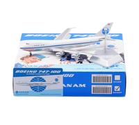 RIVPAHGQ Modèle Réduit Avion Avion De Ligne Civil Miniature 17 Cm Échelle 1/400 for Pan Am for Boeing B747-100 N735PA Modèles D'avions Statiques À Volets Kit Maquette Avion Échelle