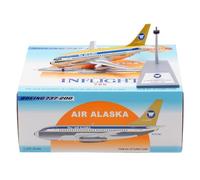 RIVPAHGQ Modèle Réduit Avion Avion De Ligne Civil Miniature De 14 Cm, Échelle 1/200 Modèles Statiques for Alaska Airlines B737-200 N492WC Kit Maquette Avion Échelle