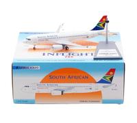 RIVPAHGQ Modèle Réduit Avion Avion De Ligne Civil Miniature De 18 Cm, Échelle 1/200 South African Airways for Airbus A320 ZS-SZC, Modèles D'avions Kit Maquette Avion Échelle