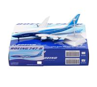 RIVPAHGQ Modèle Réduit Avion Avion De Ligne Civil Miniature De 19 Cm, Échelle 1/400, for Boeing B747-8, Livrée Blue Dream, Modèles Statiques Kit Maquette Avion Échelle(Flap)