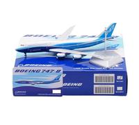 RIVPAHGQ Modèle Réduit Avion Avion De Ligne Civil Miniature De 19 Cm, Échelle 1/400, for Boeing B747-8, Livrée Blue Dream, Modèles Statiques Kit Maquette Avion Échelle(Regular)