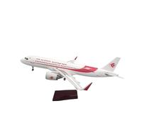 RIVPAHGQ Modèle Réduit Avion Avion en Métal Moulé sous Pression De 47 Cm, Échelle 1:80, for Air Algérie A320neo, Modèle d'avion De Passagers avec Roues Kit Maquette Avion Échelle(with Light)