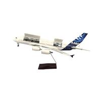 RIVPAHGQ Modèle Réduit Avion Avion en Métal Moulé sous Pression De 47 Cm, Échelle 1:82 Prototype for D'Airbus A380, Modèle d'avion De Passagers avec Roues Kit Maquette Avion Échelle(with Light)