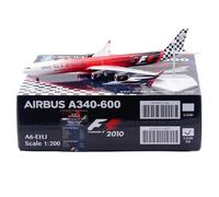 RIVPAHGQ Modèle Réduit Avion Avion Miniature De 37 Cm, Échelle 1:200 Modèle Réduit d'avion De Simulation for Etihad Airways A340-600 A6-EHJ Kit Maquette Avion Échelle(L2166FD)