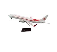 RIVPAHGQ Modèle Réduit Avion Maquette d'avion en Alliage À L'échelle 1/85, 47 Cm, Modèle Algérien for Boeing 737 Exposition De Maquettes D'avions De Ligne Kit Maquette Avion Échelle(with Light)