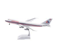 RIVPAHGQ Modèle Réduit Avion Maquette d'avion Ultra-réaliste De 35 Cm À L'échelle 1:200, Représentant Un for Boeing B747-100 N743P for D'American Airlines Kit Maquette Avion Échelle