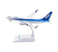 RIVPAHGQ Modèle Réduit Avion Modèle d'avion 16 Cm, Finition Exquise, 1/200, for ANA, for Boeing B737-700 JA18AN, Réplique d'avion À Volets Kit Maquette Avion Échelle(Regular)